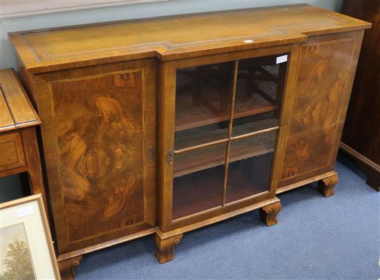 A George III Style breakfront side cabinet W.142cm.